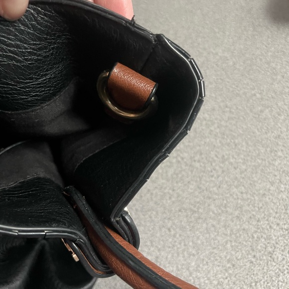 Kathy Ireland Black & Brown Faux Leather Handbag - Picture 12 of 16